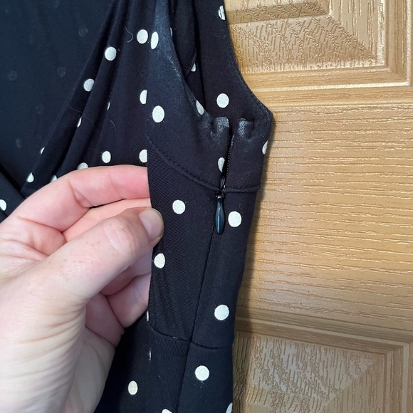 Ann Taylor Polka Dot Navy Dress - Picture 6 of 13